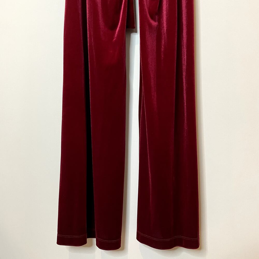 Misa Los Angeles Aliya Velvet Pant Wide Leg High Rise Vacation Holiday Date XS - Picture 8 of 12